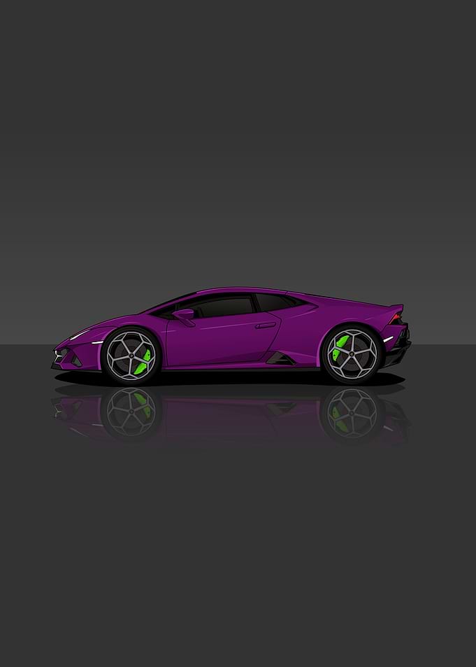 Cartoon Car Lamborghini