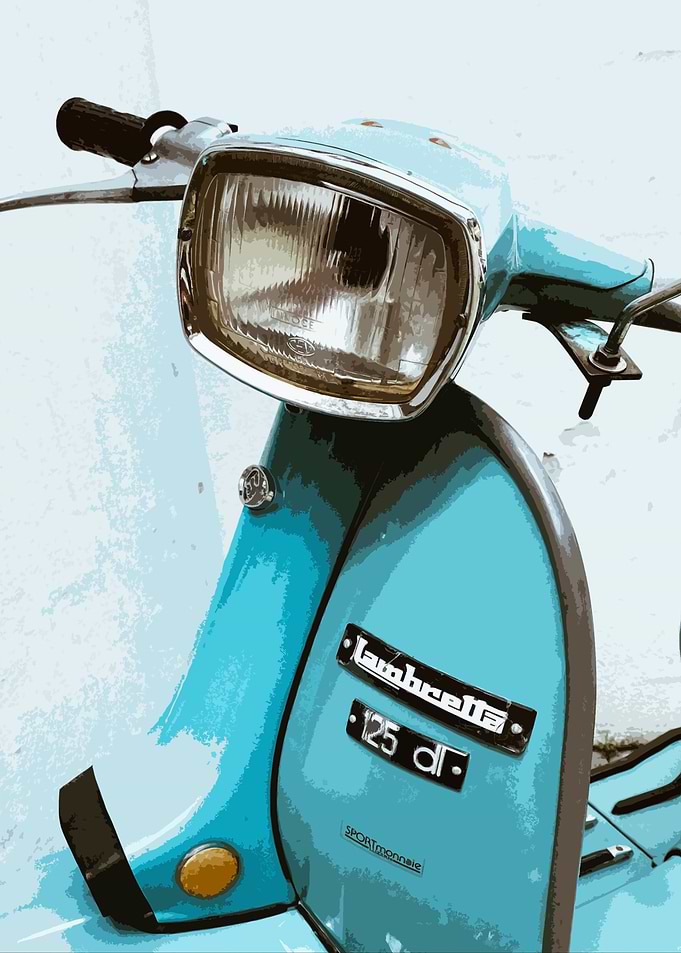 Blue Lambretta