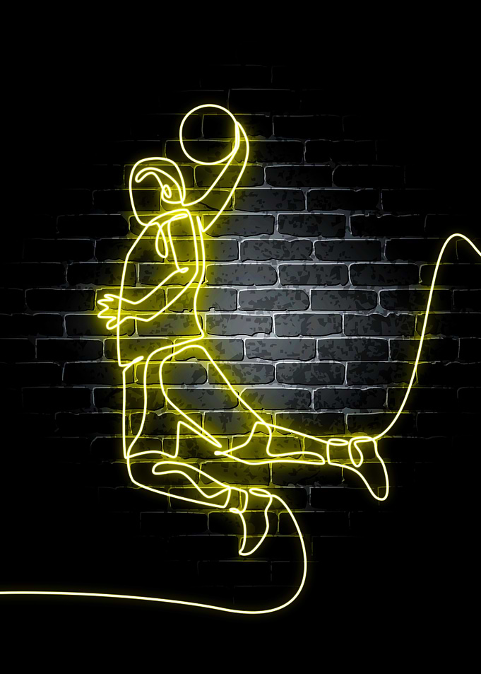 Basketball Neon Sports