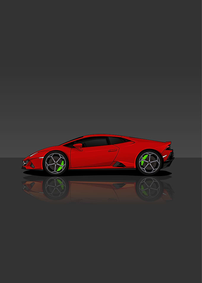 Cartoon Car Lamborghini