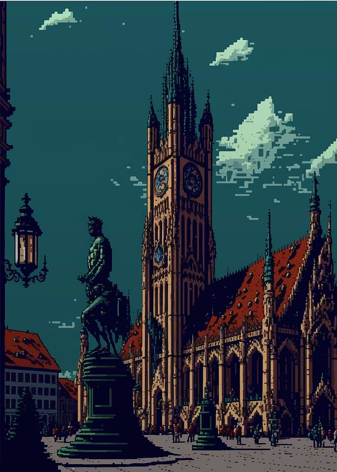 Munich pixel art