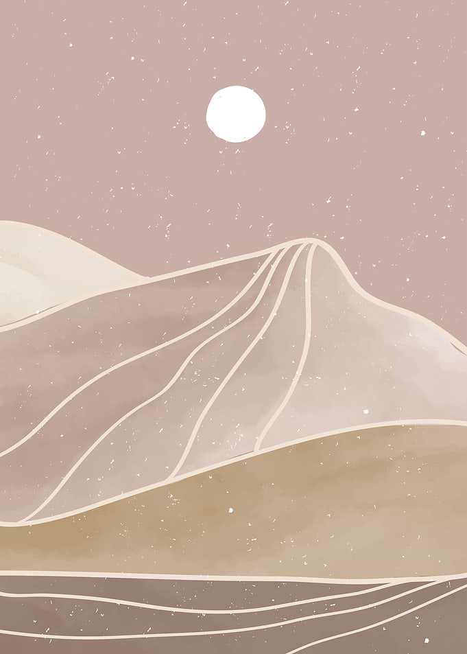 Mountain art painting