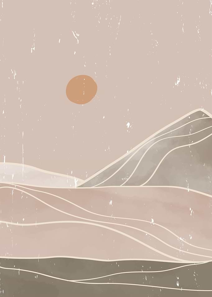 Mountain art painting