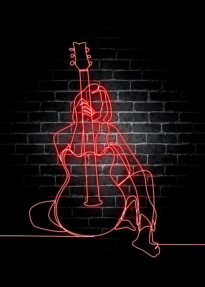 Guitar Neon Music