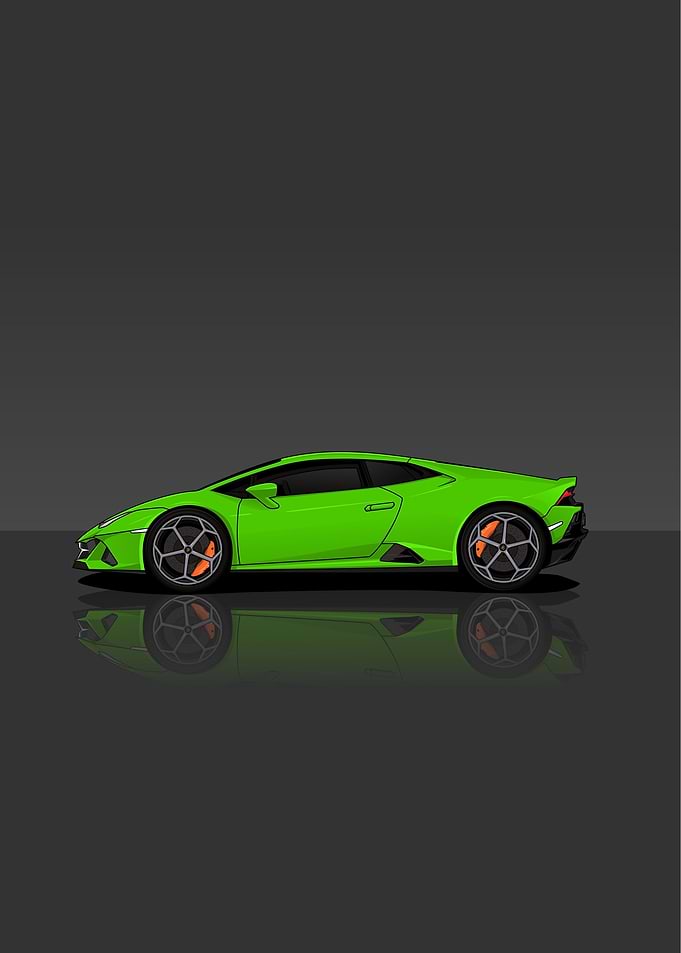 Cartoon Car Lamborghini