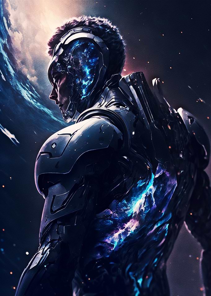 Robot Black Armor
