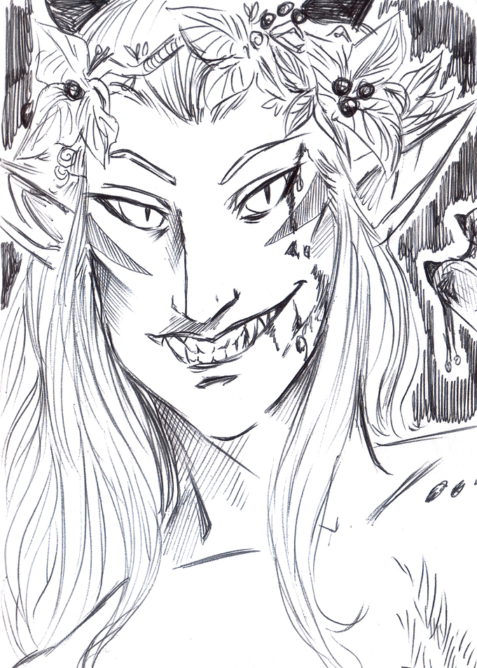 Smiling Wild Puck