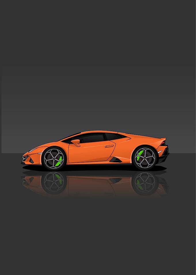 Cartoon Car Lamborghini