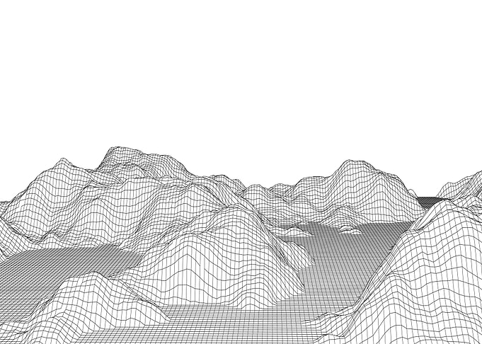 wire frame landscape