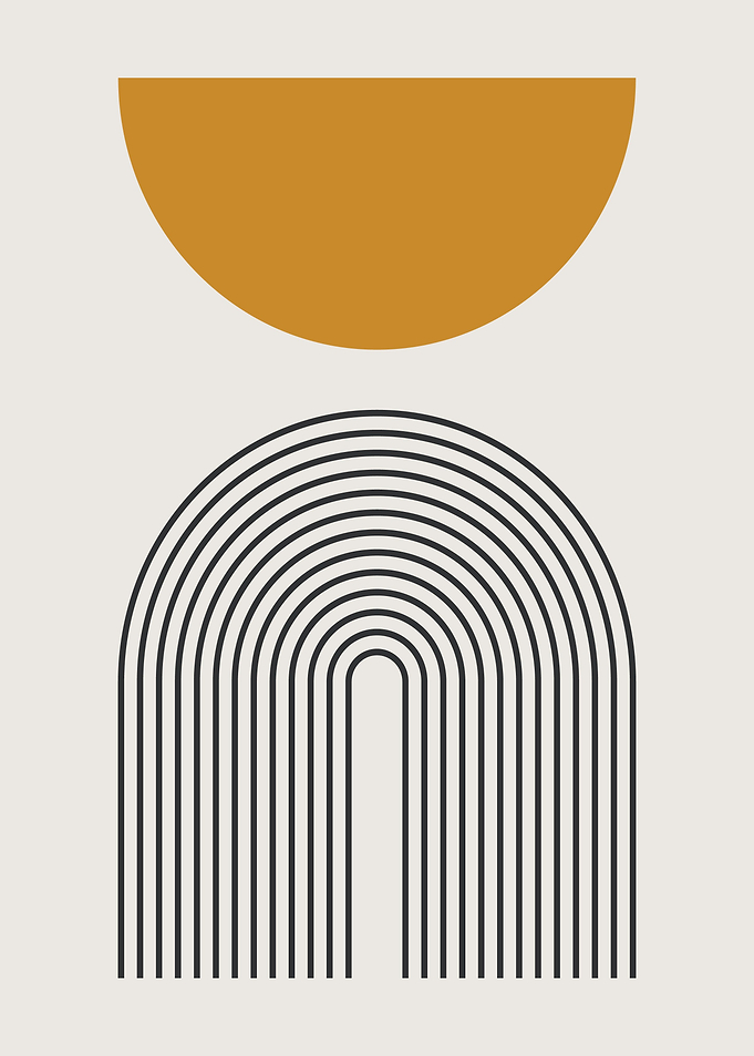 Minimalist Mid Century Art