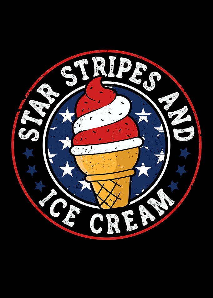 Star Stripes And Ice Cream
