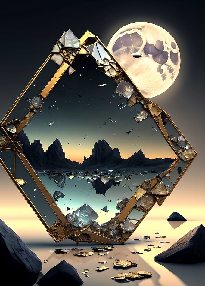 Broken mirror