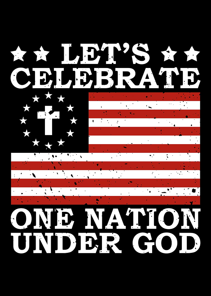4th July National Flag GOD