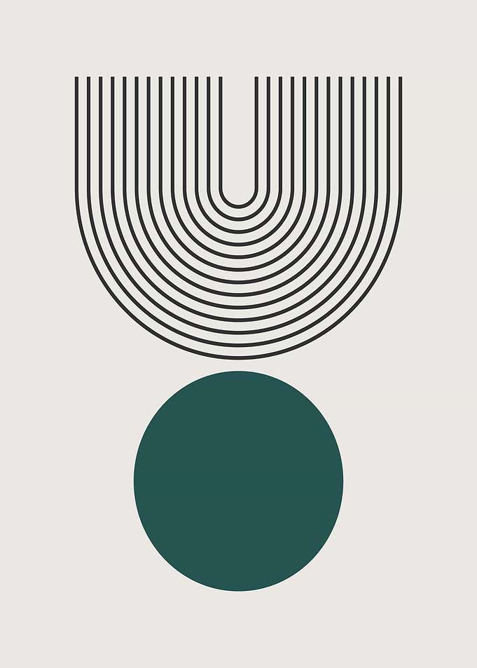 Minimalist Mid Century Art