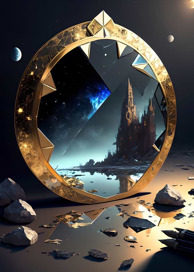 Broken mirror