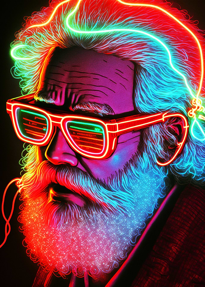 Glow wave Santa