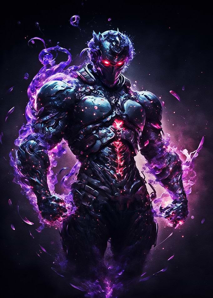 Dark ninja purple aura