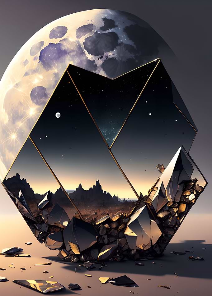 Broken mirror