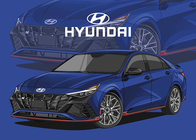hyundai Elantra N Blue