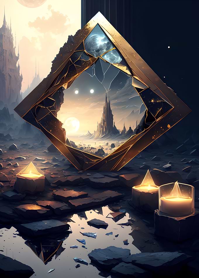 Broken mirror