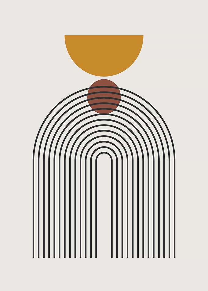 Minimalist Mid Century Art