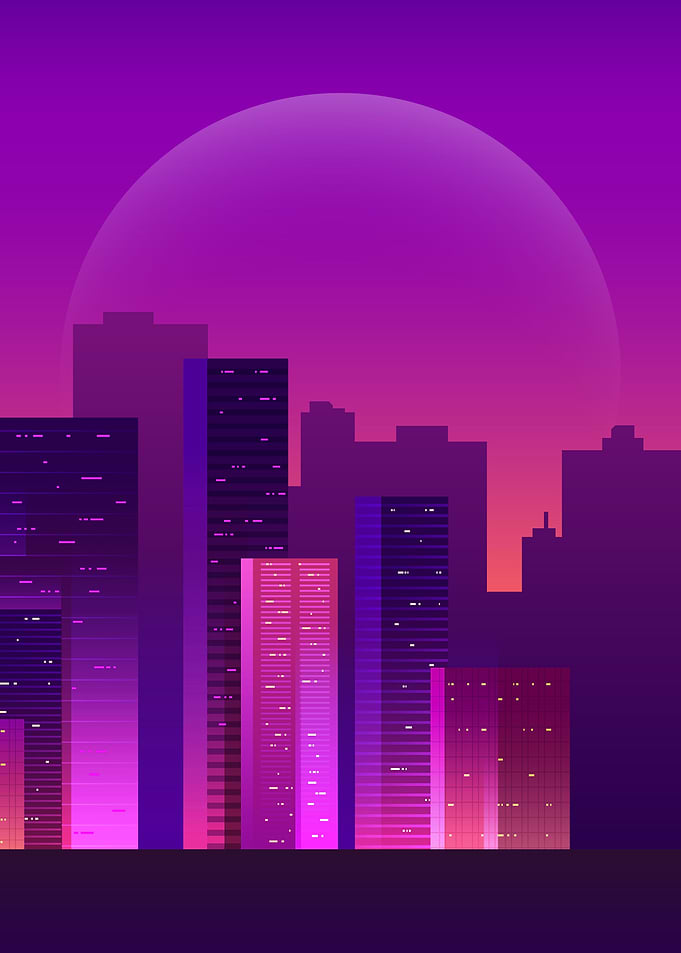 Cityscapes silhouette
