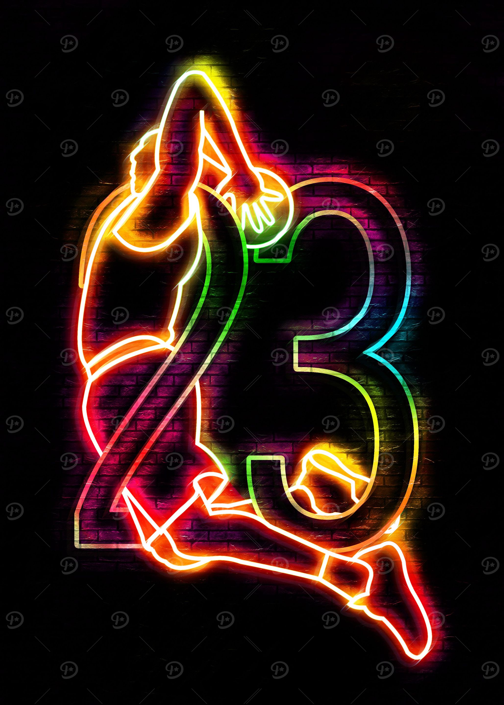neon basketball 23