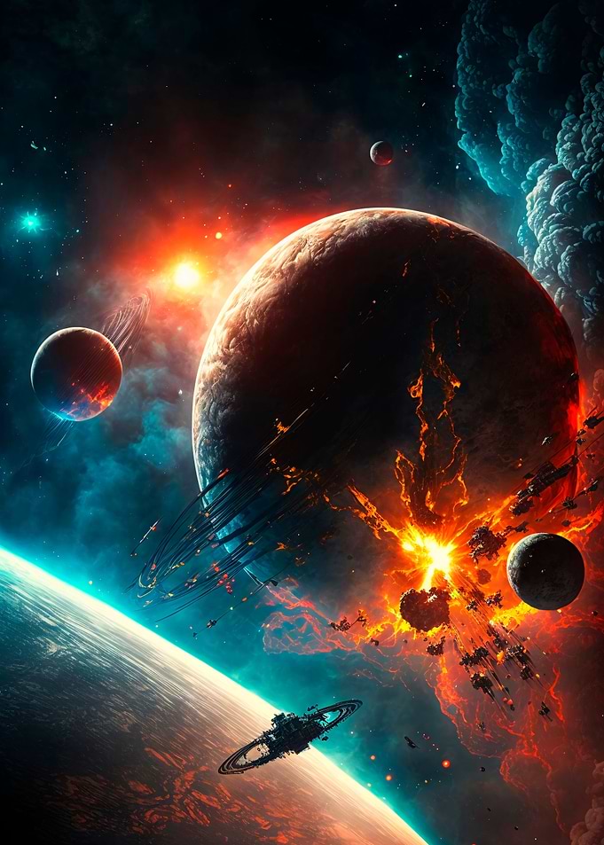 Outer Space Planets 08