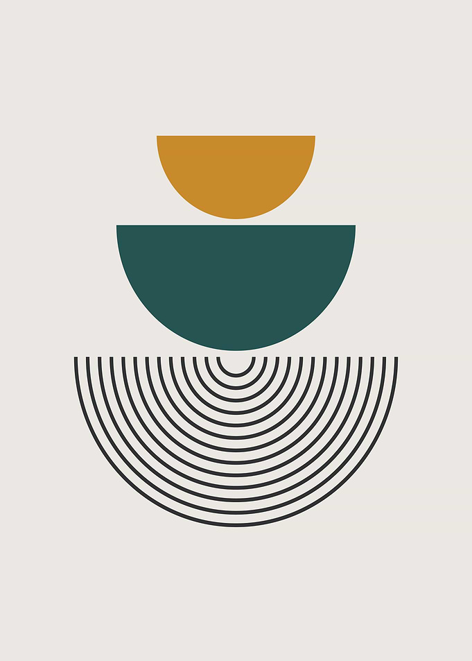 Minimalist Mid Century Art