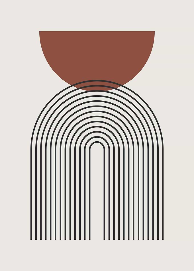 Minimalist Mid Century Art