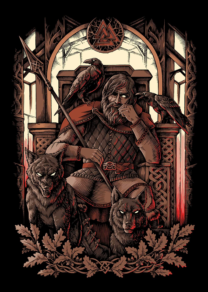 Valhalla Odin Norse Pagan