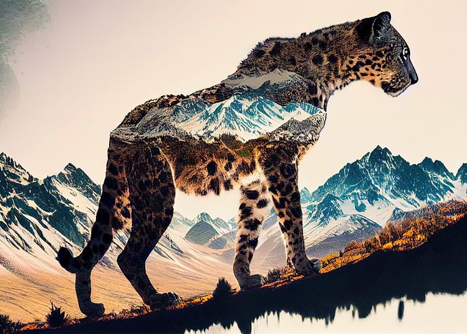 Clouded Leopard Art