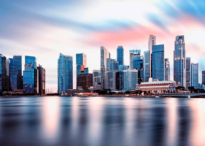 Sunset In Singapore