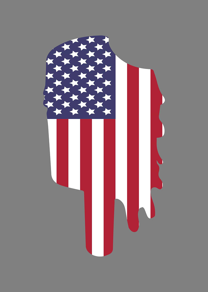 Ice Cream American Flag