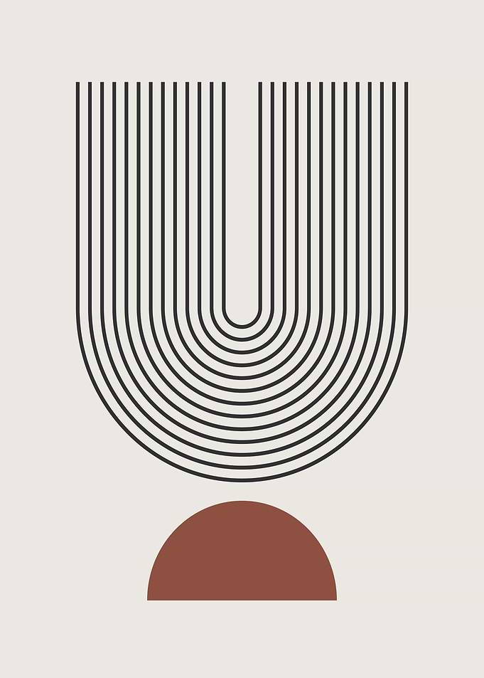 Minimalist Mid Century Art