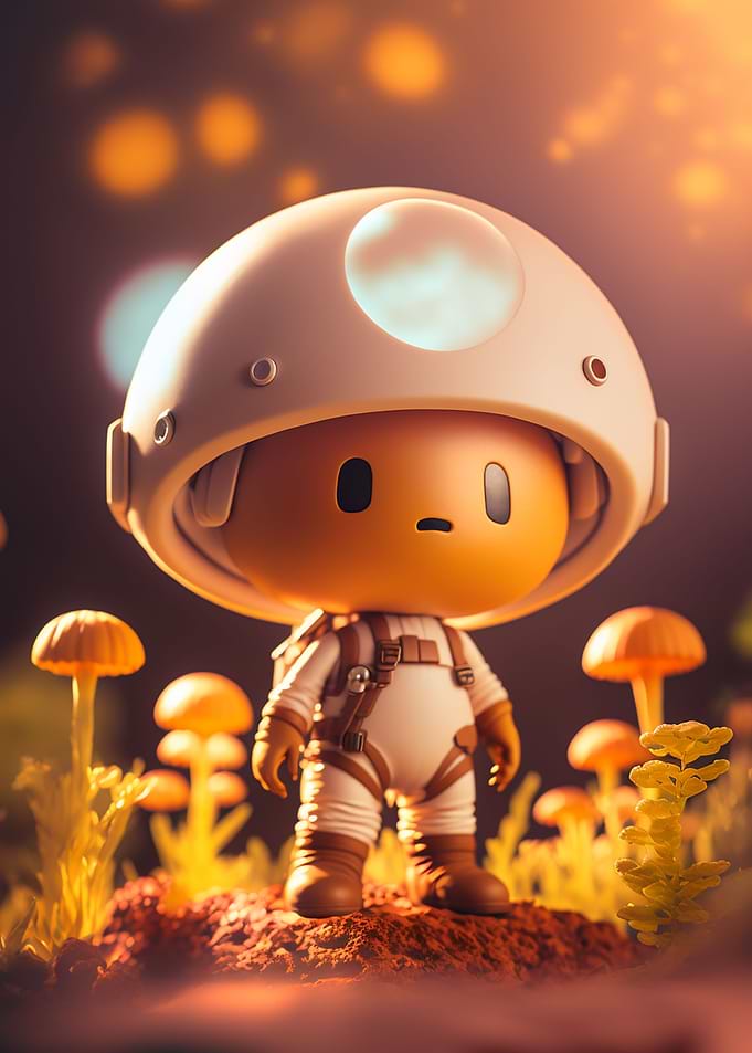 Cute Astronaut Monster