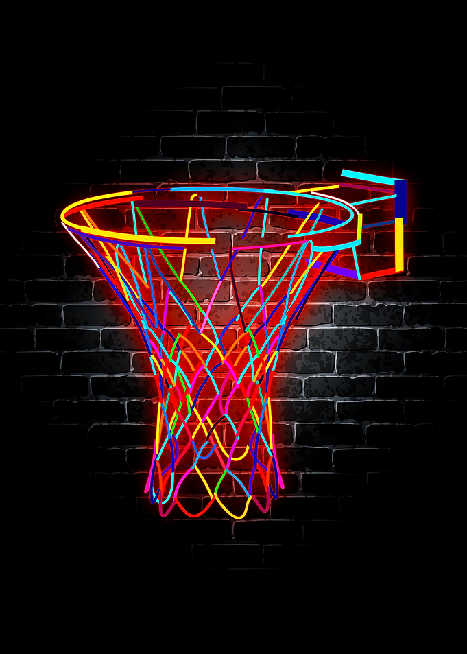 Basketball Neon Sport
