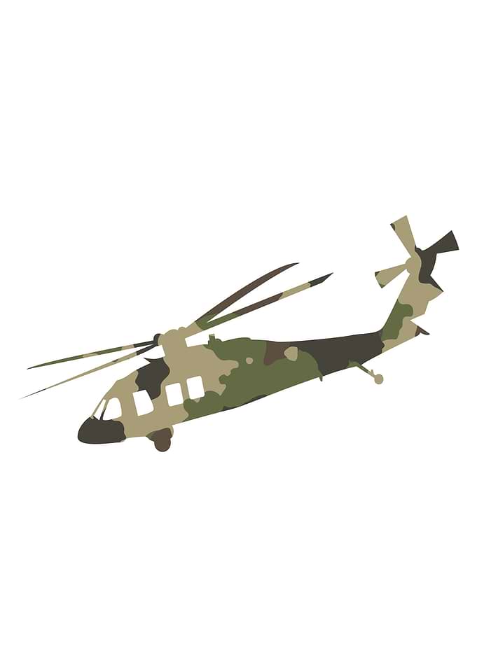 helicopter silhouettes