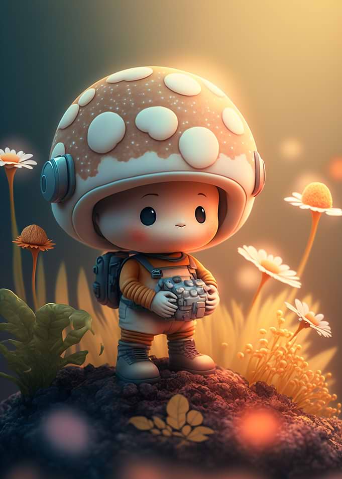 Cute Astronaut Monster