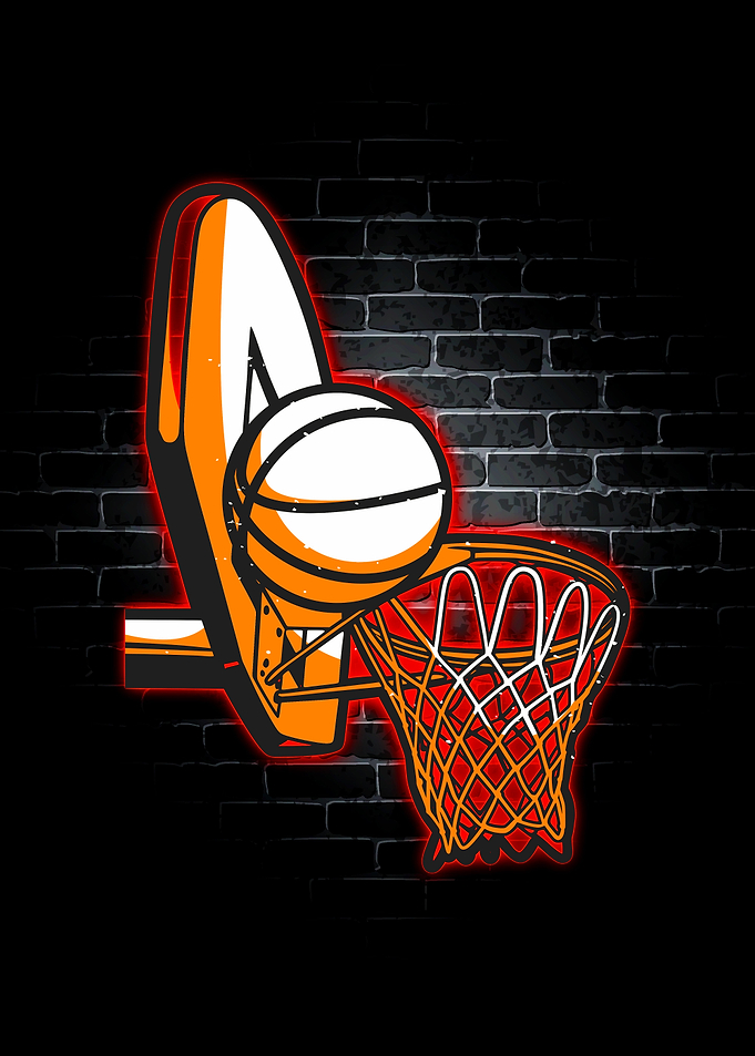 Basketball Neon Sport