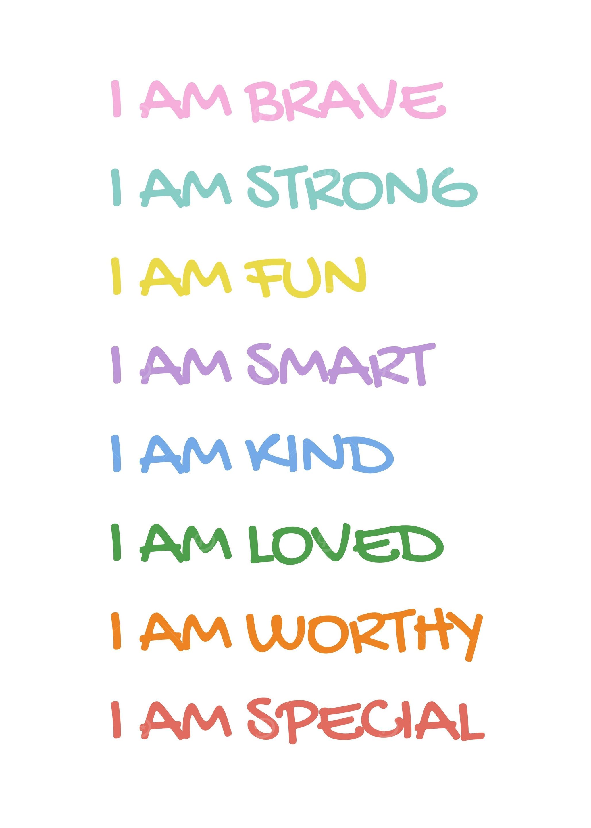 I Am Brave Kids Poster