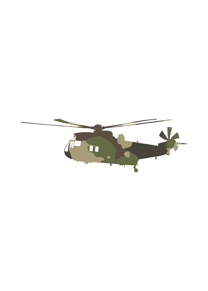 helicopter silhouettes