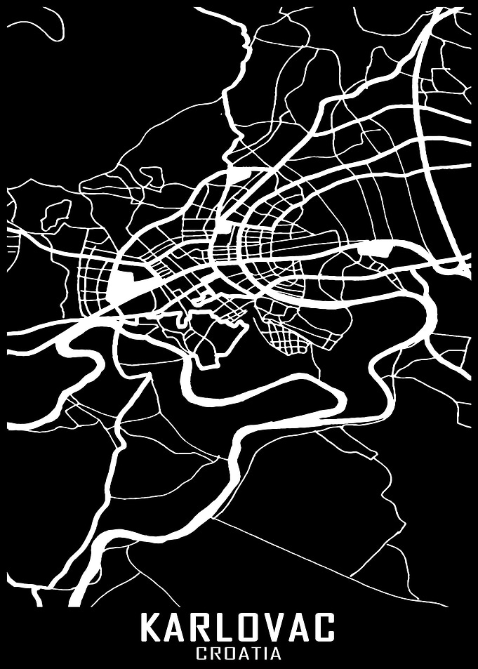 Karlovac Croatia City Map