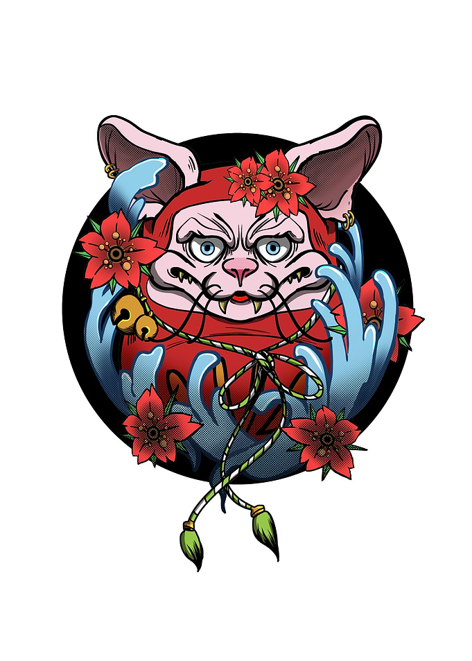 Daruma Sphynx Cat