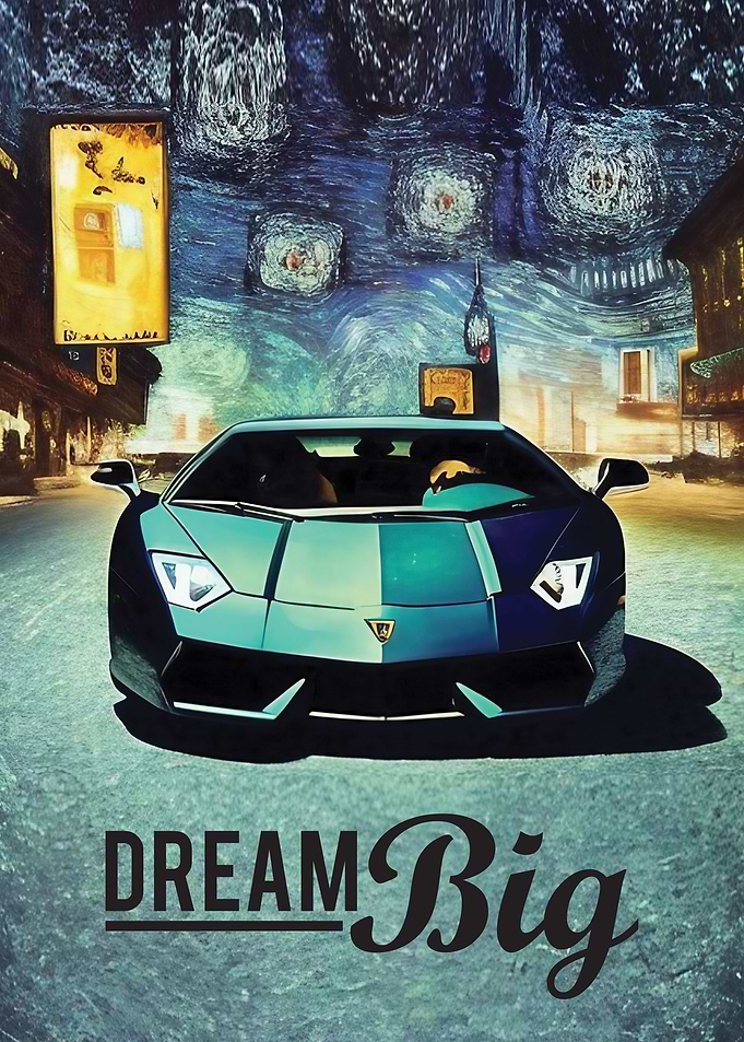 Dream Big Van Goh Lambo