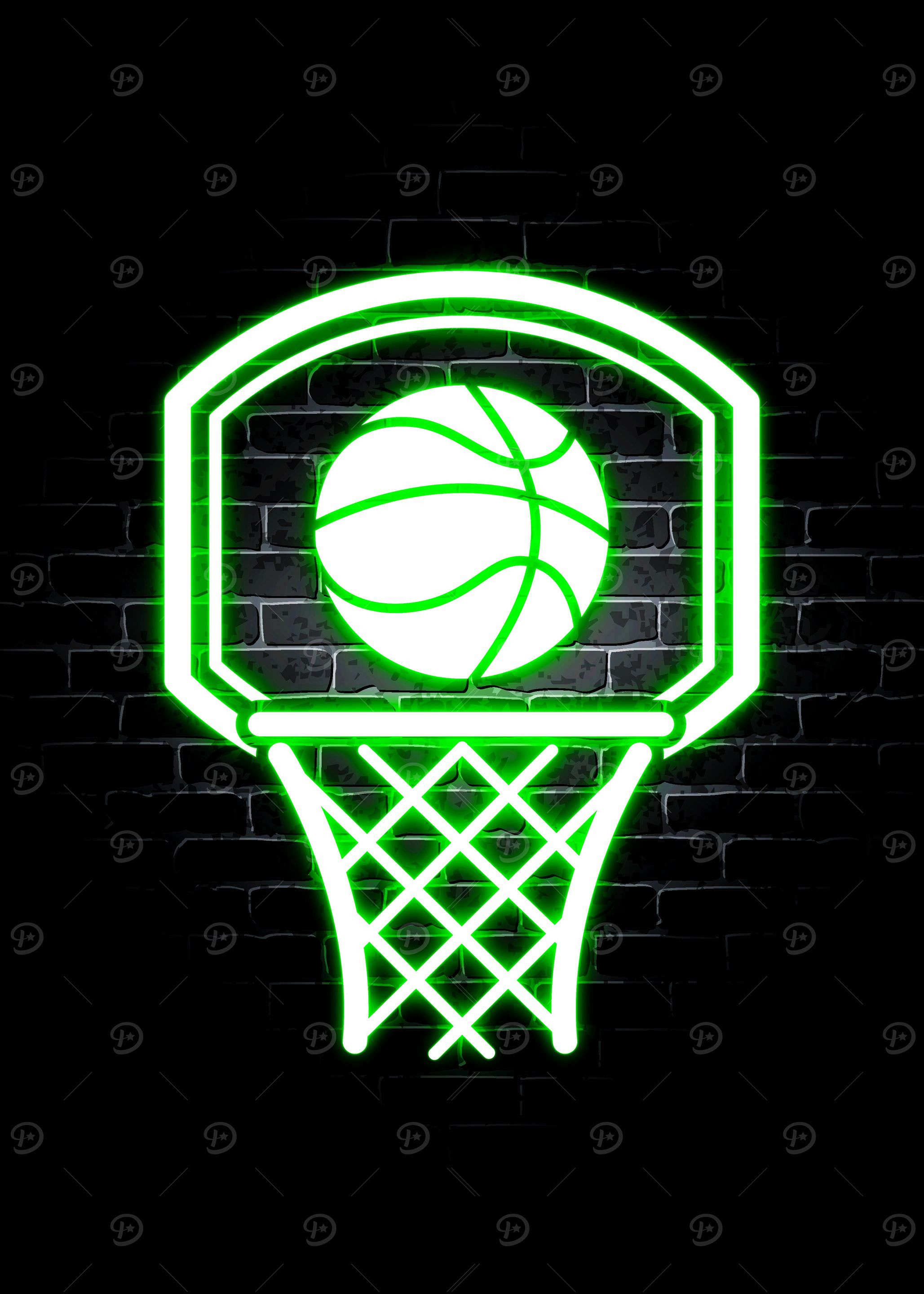Basketball Neon Sport