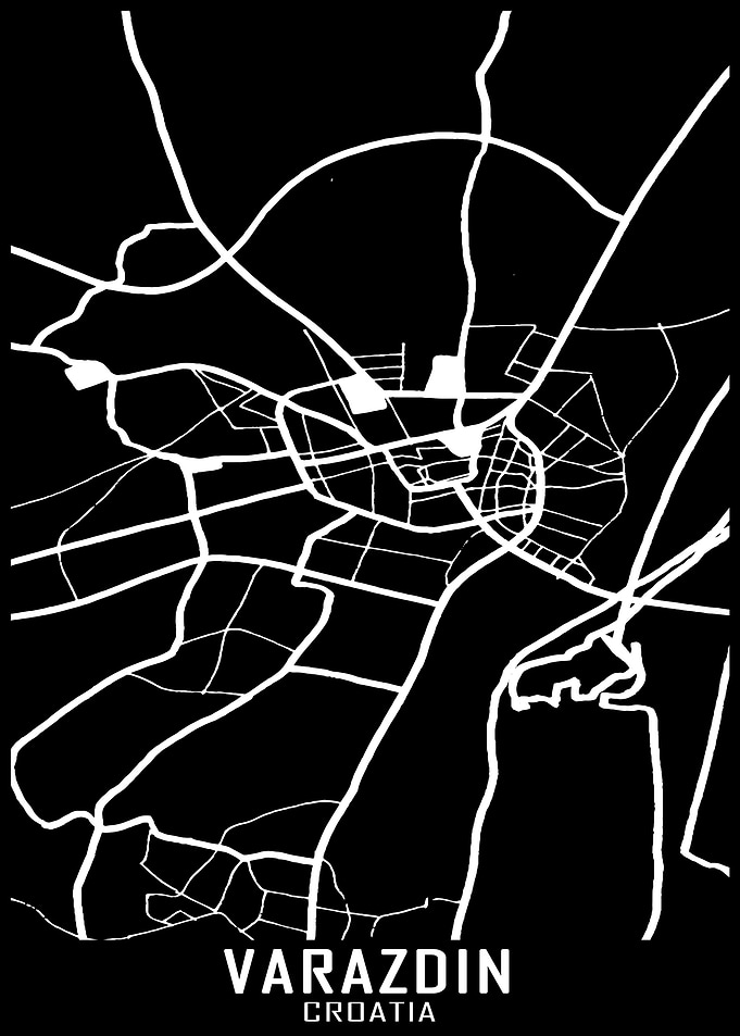 Varazdin Croatia City Map
