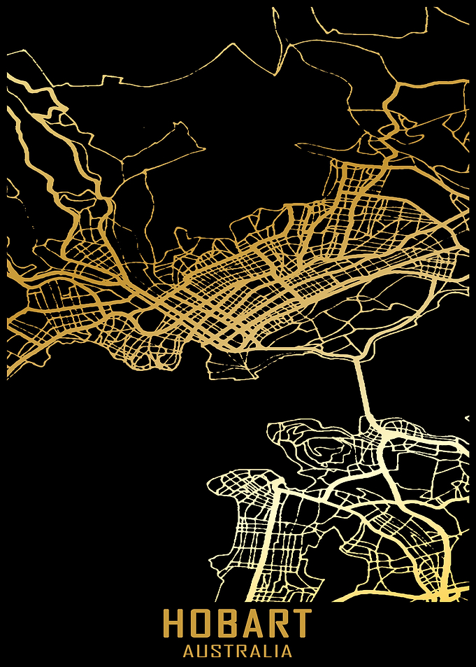 Hobart Australia City Map