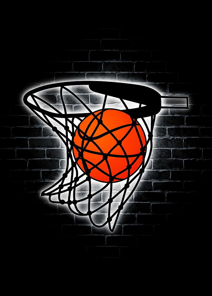 Basketball Neon Sport
