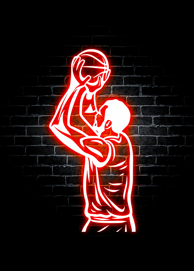 Basketball Neon Sport
